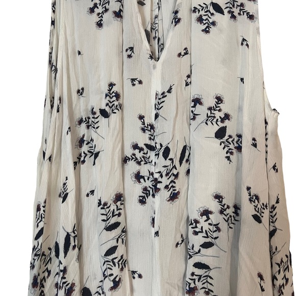 FREE PEOPLE Tree Swing Tunic Sleeveless White Size M - Picture 2 of 4